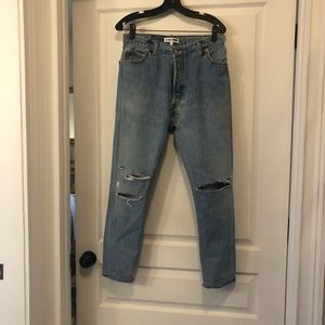 RE/DONE size 28 high waisted straight jeans